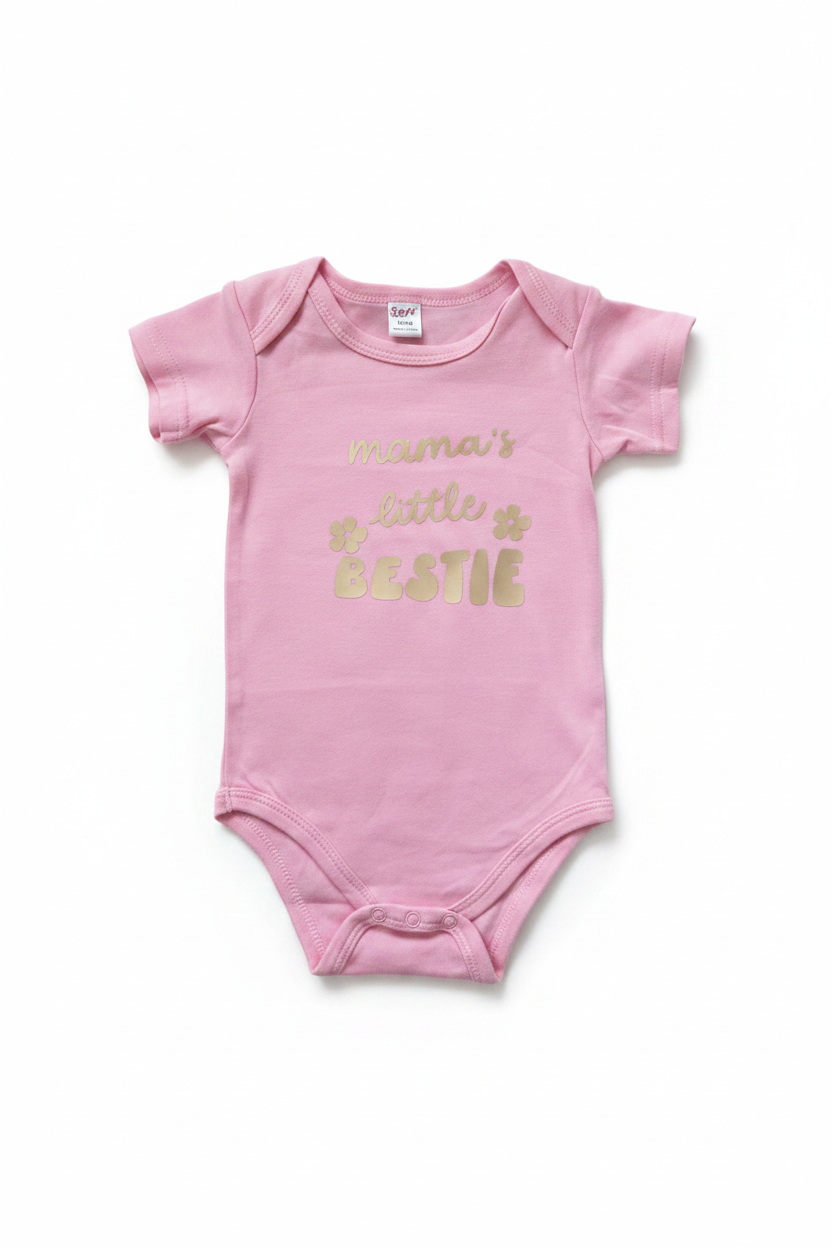 Mama's Little Bestie Baby Onesie