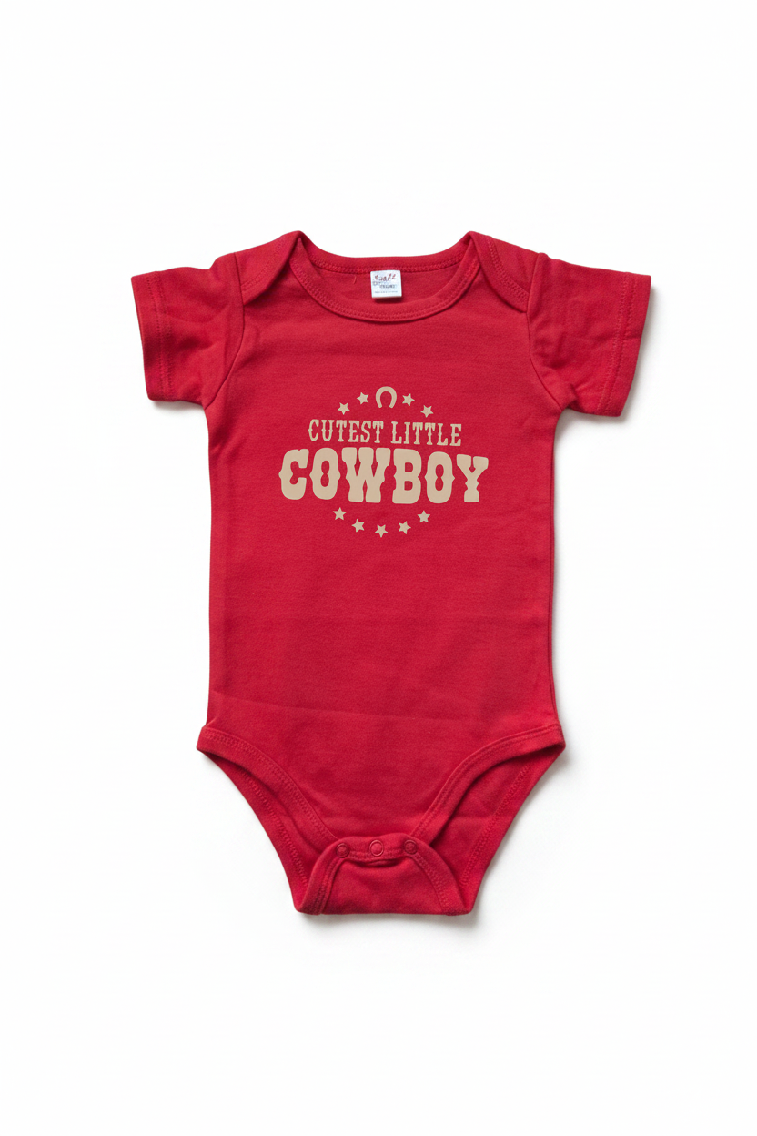 Cutest Little Cowboy Baby Onesie