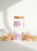 Purple Rainbow Glass Cup