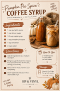 Pumpkin pie spice syrup