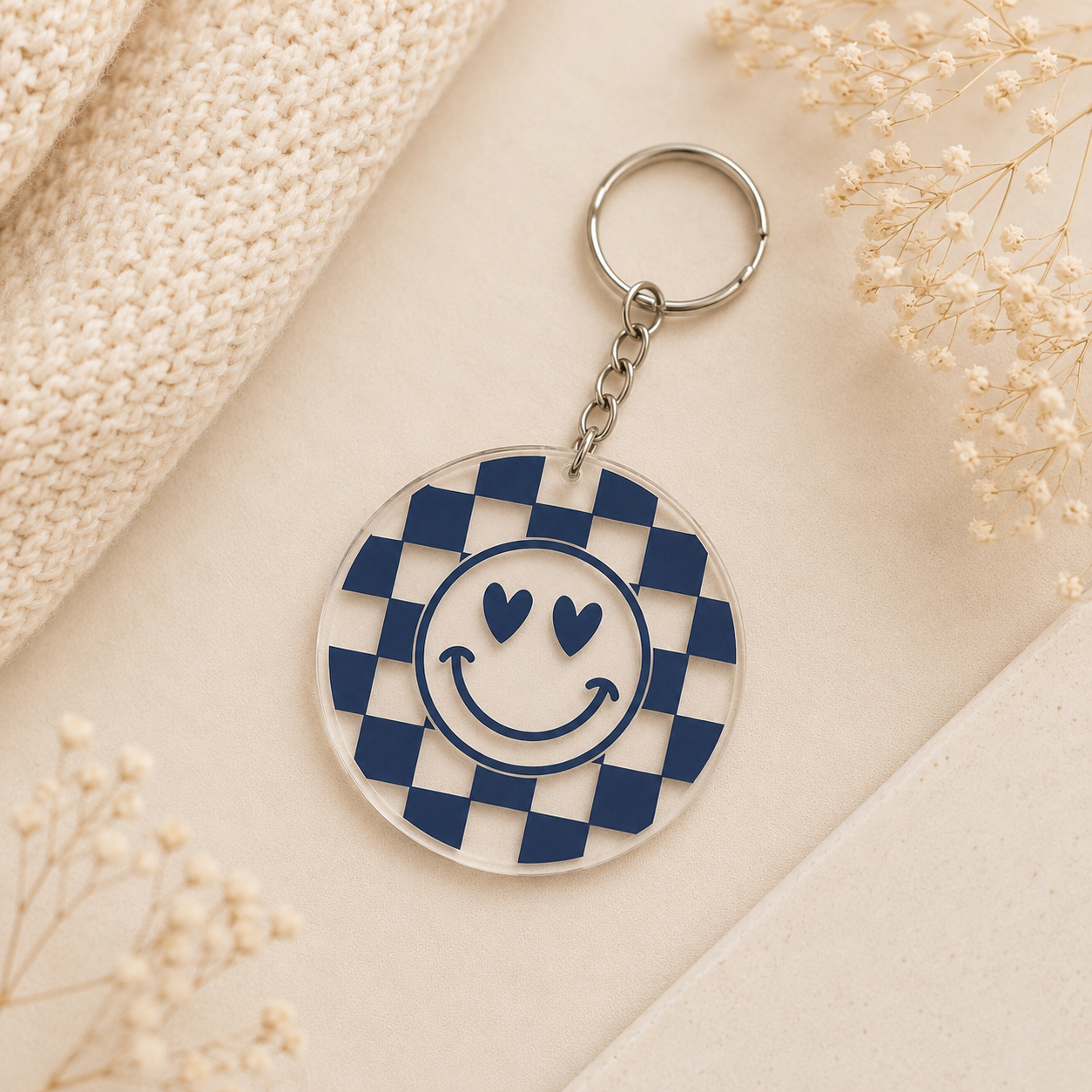 Mom Floral Acrylic Keychain