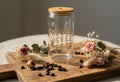 Coffee Floral Glass Cup